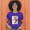 A Cartoon Of A Pig Wearing A Pumpkin And A Pumpkin T-Shirt