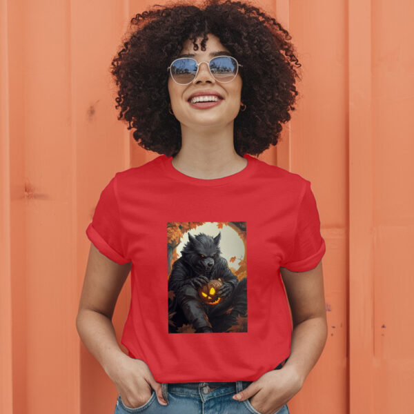 Anime Style Illustration With Scary Halloween Scene T-Shirt - Image 9