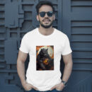 Anime Style Illustration With Scary Halloween Scene T-Shirt