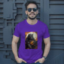 Anime Style Illustration With Scary Halloween Scene T-Shirt