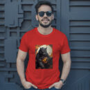 Anime Style Illustration With Scary Halloween Scene T-Shirt