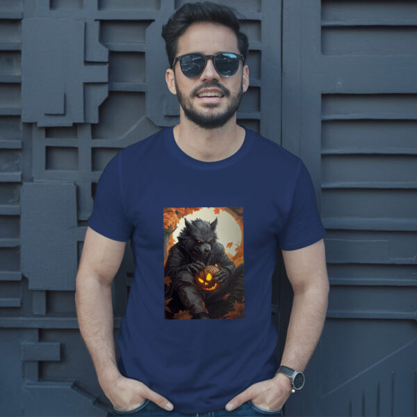 Anime Style Illustration With Scary Halloween Scene T-Shirt - Image 4