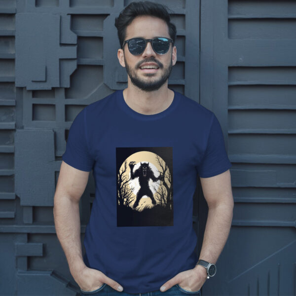 Arafed Image Of A Werewolf In The Woods T-Shirt - Image 4