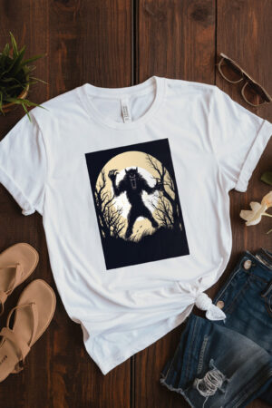 Arafed Image Of A Werewolf In The Woods T-Shirt