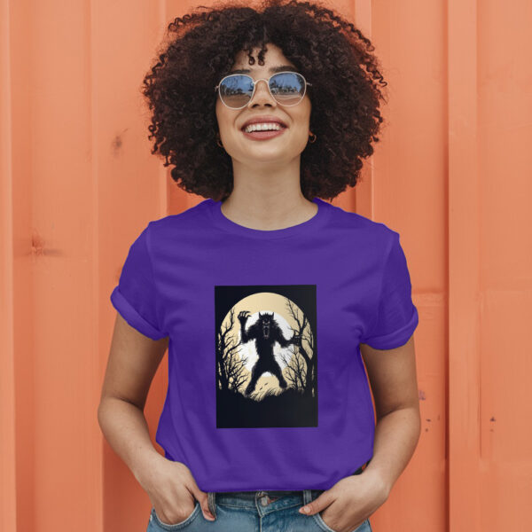 Arafed Image Of A Werewolf In The Woods T-Shirt - Image 7