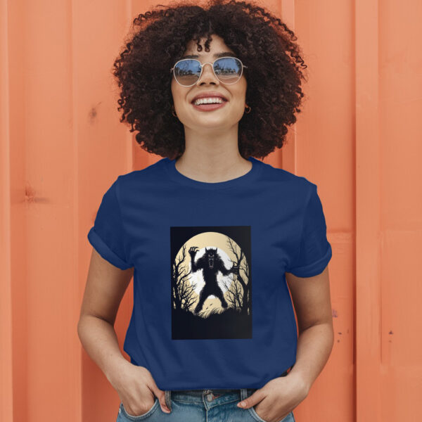Arafed Image Of A Werewolf In The Woods T-Shirt - Image 5