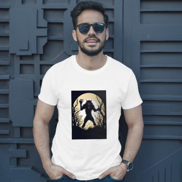 Arafed Image Of A Werewolf In The Woods T-Shirt - Image 10
