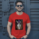 Arafed Wolf Wearing A Witch Hat And A Purple Hat T-Shirt