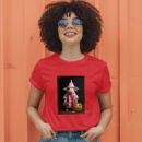 Araffe Dressed In A Pink Robe And A Pink Hat Holding A Pumpkin Generative T-Shirt