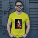 Araffe Dressed In A Pink Robe And A Pink Hat Holding A Pumpkin Generative T-Shirt