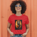 Cartoon Illustration Of A Werewolf Holding A Jack O Lantern Generative Ai T-Shirt