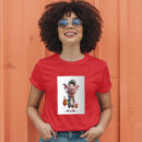 Cartoon Pig With A Hat And A Pumpkin In His Hand Generative Ai T-Shirt