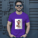 Cartoon Pig With A Hat And A Pumpkin In His Hand Generative Ai T-Shirt