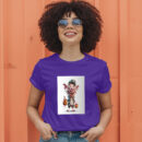 Cartoon Pig With A Hat And A Pumpkin In His Hand Generative Ai T-Shirt