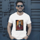 Charming Vector Art Of A Wolf Dressed As A Vampire T-Shirt