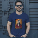 Charming Vector Art Of A Wolf Dressed As A Vampire T-Shirt