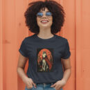 Charming Vector Illustration Of A Wolf In Vampire Attire T-Shirt