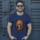 Charming Vector Illustration Of A Wolf In Vampire Attire T-Shirt