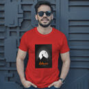 Creepy Halloween Background With Wolves T-Shirt