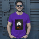 Creepy Halloween Background With Wolves T-Shirt