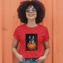 Curious Wolf Peeking Through The Forest T-Shirt