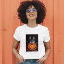 Curious Wolf Peeking Through The Forest T-Shirt