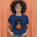 Curious Wolf Peeking Through The Forest T-Shirt