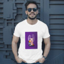 Cute Pig Scared By Ghost In Halloween Day  Halloween Cartoon Illustration T-Shirt