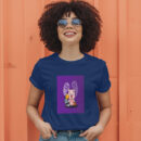 Cute Pig Scared By Ghost In Halloween Day  Halloween Cartoon Illustration T-Shirt