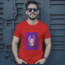 Cute Pig Scared By Ghost In Halloween Day  Halloween Cartoon Illustration T-Shirt