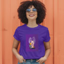 Cute Pig Scared By Ghost In Halloween Day  Halloween Cartoon Illustration T-Shirt