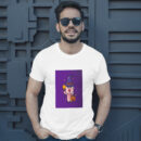 Cute Pig Witch With Magic Wand Carrying Halloween Pumpkin  Halloween Cartoon Illustration T-Shirt