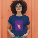 Cute Pig Witch With Magic Wand Carrying Halloween Pumpkin  Halloween Cartoon Illustration T-Shirt
