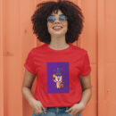 Cute Pig Witch With Magic Wand Carrying Halloween Pumpkin  Halloween Cartoon Illustration T-Shirt