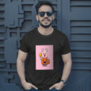 Cute Pig With Halloween Pumpkin Costume  Halloween Cartoon Illustration T-Shirt