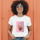 Cute Pig With Halloween Pumpkin Costume  Halloween Cartoon Illustration T-Shirt