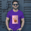 Cute Pig With Halloween Pumpkin Costume  Halloween Cartoon Illustration T-Shirt