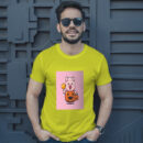 Cute Pig With Halloween Pumpkin Costume  Halloween Cartoon Illustration T-Shirt