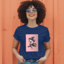 Cute Witch Pig Flying With Magic Broom Cartoon Vector Icon Illustration T-Shirt