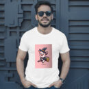 Cute Witch Pig Flying With Magic Broom Cartoon Vector Icon Illustration T-Shirt