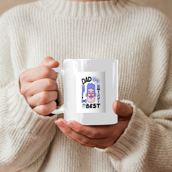 Father's Day With Man And Tie Mug - Image 5