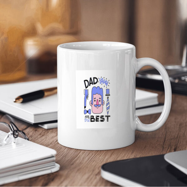 Father's Day With Man And Tie Mug - Image 4