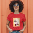 Flat  Animal Dracula Pig Illustration For Kids Cute Pig Character T-Shirt