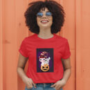 Flat  Animal Witch Pig Halloween Illustration For Kids Cute Pig Character T-Shirt