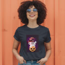 Flat  Animal Witch Pig Halloween Illustration For Kids Cute Pig Character T-Shirt