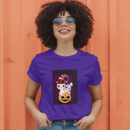 Flat  Animal Witch Pig Halloween Illustration For Kids Cute Pig Character T-Shirt