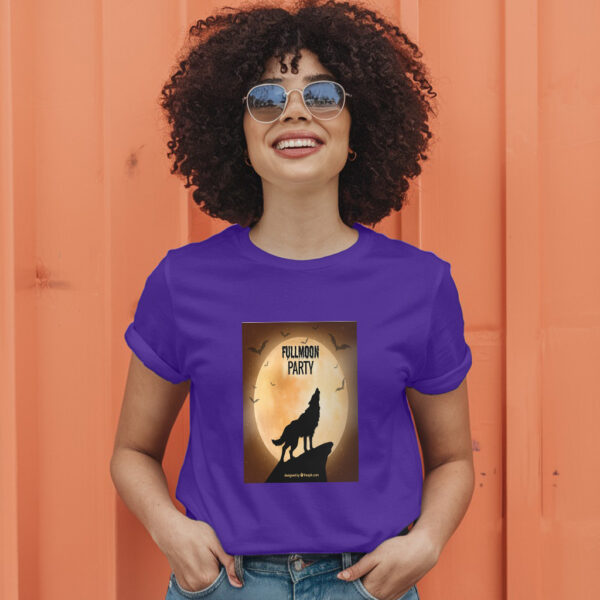 Fullmoon Party Design T-Shirt - Image 7