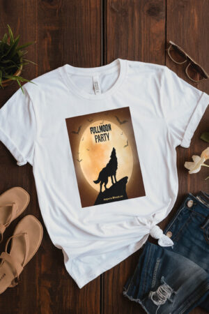 Fullmoon Party Design T-Shirt