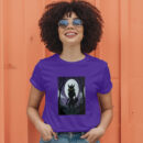 Ghostly Girl With Her Wolf Shadow In A Dark Aura T-Shirt